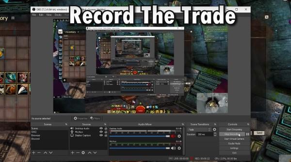 This image shows the Recording Trade in GW2