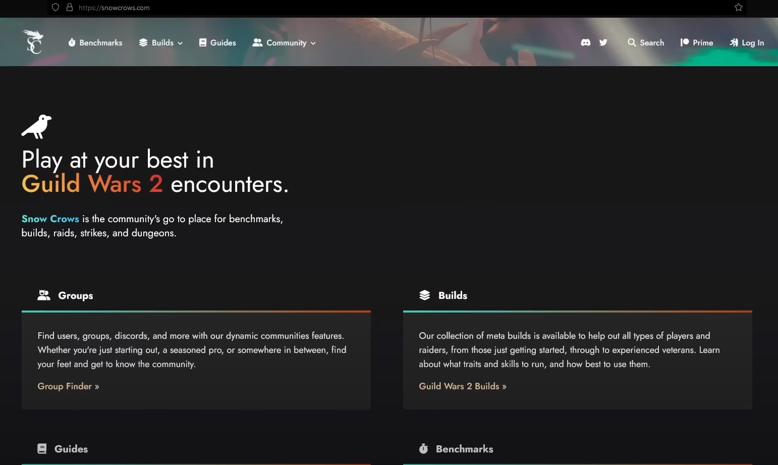 This image shows the Snow Crows Site