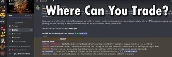 Discord for Trading in GW2 This image shows the Discord for Trading in GW2