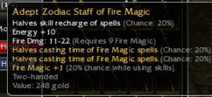Adept Zodiac Staff of Fire Magic